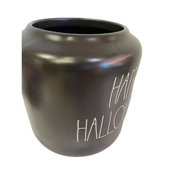 RAE Dunn Cannister Black Happy Halloween Kitchen Cookie 8"H x 8.5"W - Picture 7 of 14